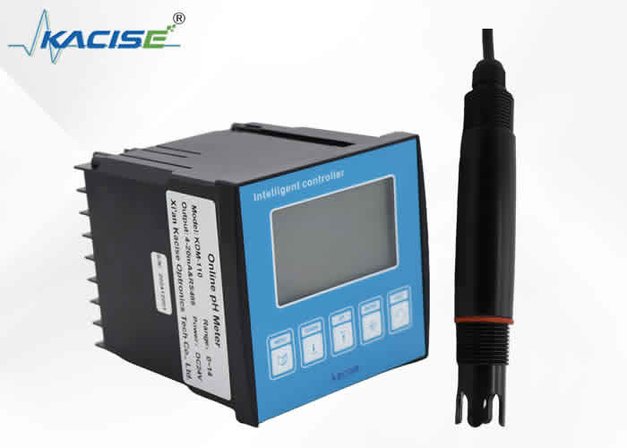 Mètre de pH en ligne KDM-110 très performant avec compensation de température 0-99,9 °C PH et résolution 0,1 °C