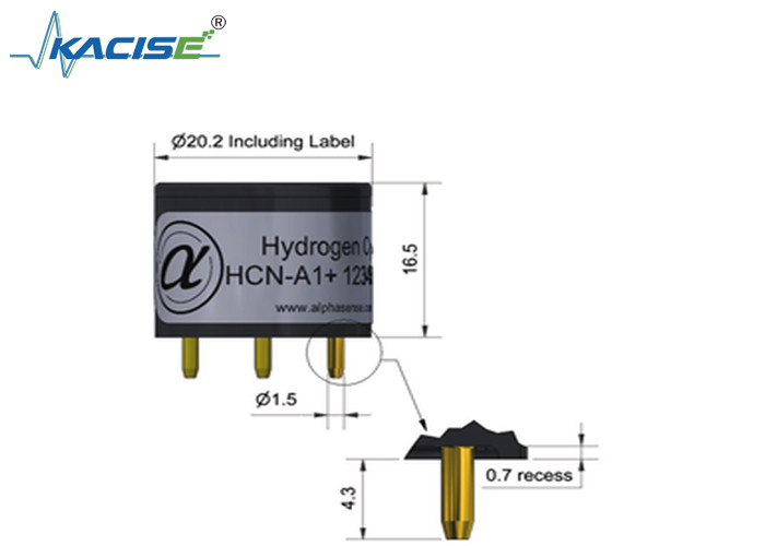 Sensor de cyanure d'hydrogène HCN-A1/HCN-A1 pour une détection précise de la linéarité 4 à 8 Plage 100