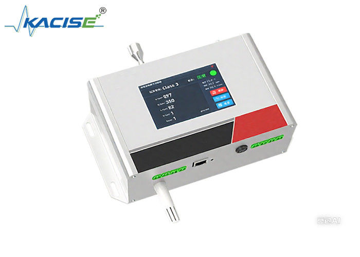 Compteur de particules de poussière en ligne OPC-203 avec plage de tailles de particules de 0,3 à 10 μm, efficacité de comptage de 50 % à 0,3 μm et interface de communication RS485