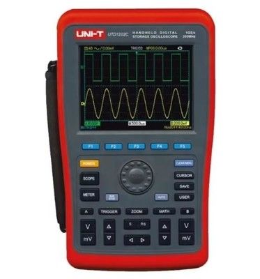UNI-T UTD1202C Pro Oscilloscope de stockage numérique portatif - 200 MHz, double canal, affichage couleur