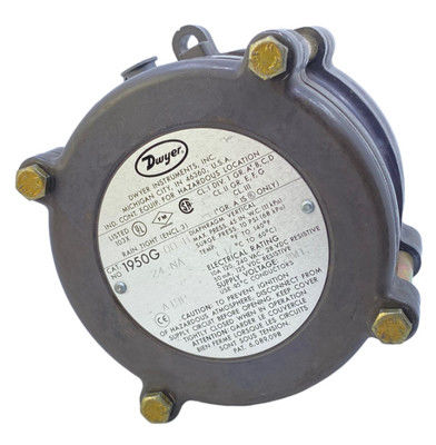 Pressostat différentiel antidéflagrant Dwyer (Modèles 1950G-0-B-120-NA & 1950G-00-B-240)