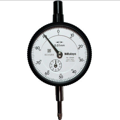 Jauge à cadran Mitutoyo avec plage de 10 mm, graduation de 0,01 mm pour une mesure dimensionnelle de précision et une résistance à l'environnement