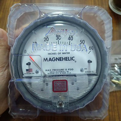 Dwyer série 2000 manomètre différentiel magnéhélique avec 0-60 dans la plage w.c ± 2% de précision et 1/8 de connexion NPT