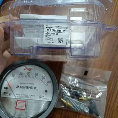 Dwyer série 2000 manomètre différentiel magnéhélique avec 0-60 dans la plage w.c ± 2% de précision et 1/8 de connexion NPT