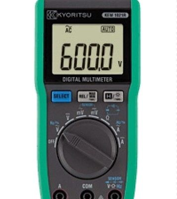 Multimètre numérique Kyoritsu 1021R avec tension en boucle ouverte < 3,0 V et R03 (1,5 V) × 2 source d'alimentation pour mesure automatique de la portée
