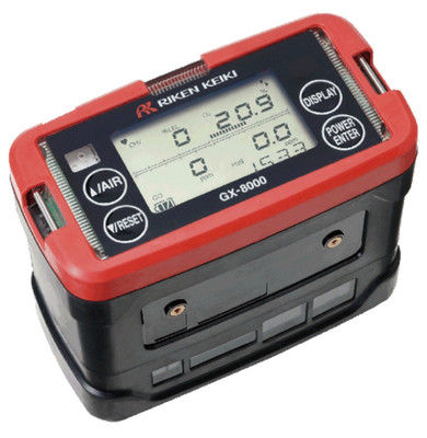 Détecteur multi-gaz Riken Keiki GX-8000 avec écran LCD numérique à conductivité thermique et construction imperméable