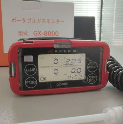 Détecteur multi-gaz Riken Keiki GX-8000 avec écran LCD numérique à conductivité thermique et construction imperméable