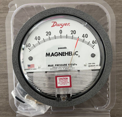 Dwyer série 2000 manomètre différentiel à magnéhélice avec ± 2% FS précision et mouvement magnétique sans frottement pour 20-140 ° F Applications