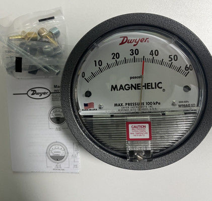 Dwyer série 2000 manomètre différentiel à magnéhélice avec ± 2% FS précision et mouvement magnétique sans frottement pour 20-140 ° F Applications