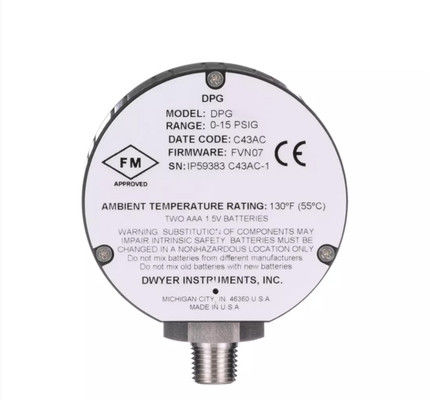 Dwyer Série DPG Indicateur de pression numérique Indice de protection conçu pour répondre à NEMA 4/4X IP66 Limite de pression 2x plage de pression