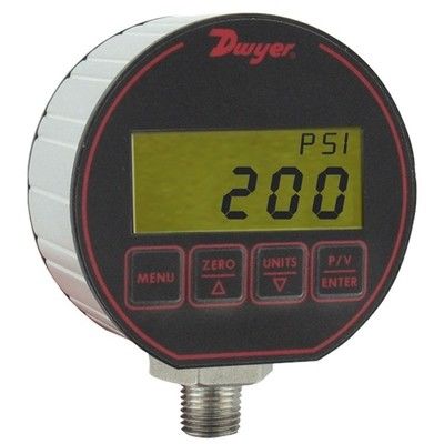 Dwyer Série DPG Indicateur de pression numérique Indice de protection conçu pour répondre à NEMA 4/4X IP66 Limite de pression 2x plage de pression