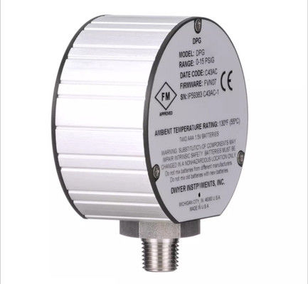 Dwyer Série DPG Indicateur de pression numérique Indice de protection conçu pour répondre à NEMA 4/4X IP66 Limite de pression 2x plage de pression