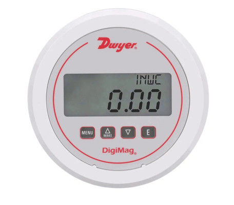 Dwyer DM-1000 DigiMag Digital Differential Pressure Gauge avec une précision de ± 1%, matériau en acier inoxydable et connexion 1/8 NPT
