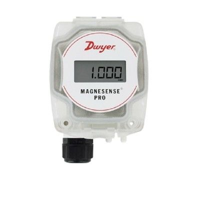 Dwyer MSX-W20-PA Transmetteur de pression différentielle Magnesense avec extraction de racine carrée à détection de pression bidirectionnelle et sortie de courant 4-20 mA