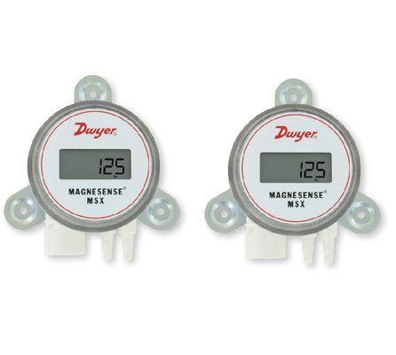 Dwyer MSX-W20-PA Transmetteur de pression différentielle Magnesense avec extraction de racine carrée à détection de pression bidirectionnelle et sortie de courant 4-20 mA