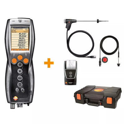 Testo 330-2 LL Pro Kit d'analyse des gaz de combustion Écran graphique couleur et fonction d'affichage 600 G