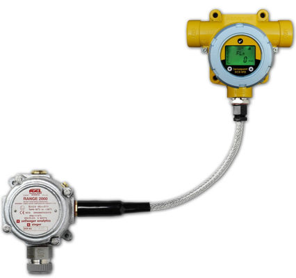 Détecteur de gaz fixe Honeywell Sensepoint XCD avec sortie 4-20mA, boîtier anti-explosion et montage de capteur à distance