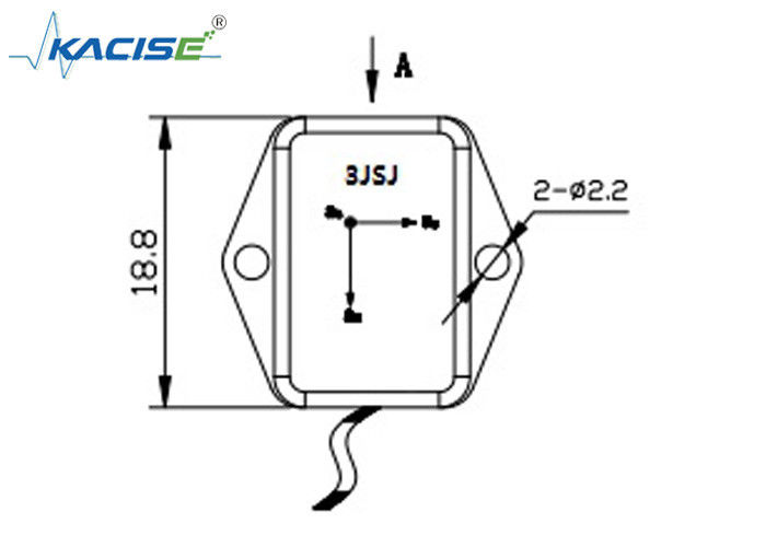 Sensor d'accélération à trois axes léger K-3JSJ-001 /accéléromètre triaxiale à grande vitesse 0~3 V