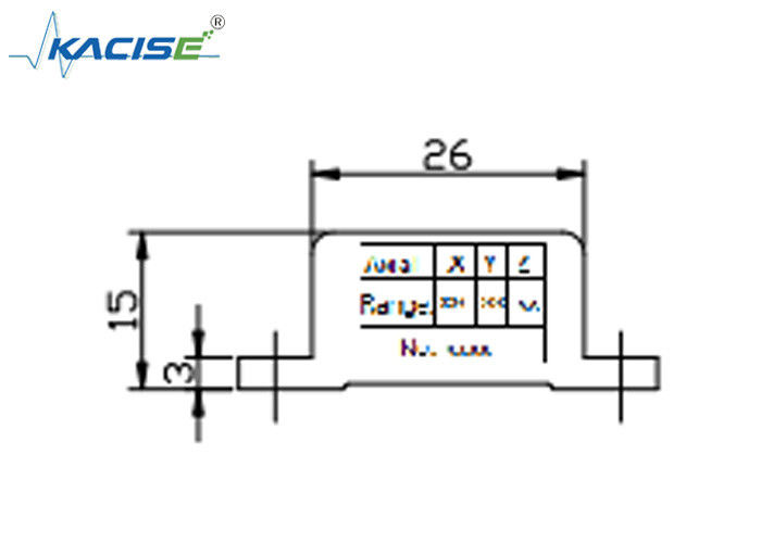 Module de capteur d'accéléromètre triaxiale de petite taille K-3JSJ-300 avec sortie de tension analogique haute fréquence 0,5 ~ 4,5 V