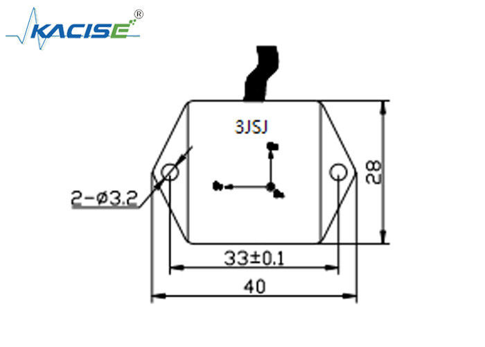 Module de capteur d'accéléromètre triaxiale de petite taille K-3JSJ-300 avec sortie de tension analogique haute fréquence 0,5 ~ 4,5 V