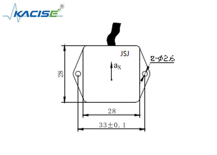 Capteur d'accéléromètre uniaxial de 0,5 à 4,5 V de sortie ± 1 g de portée et de large portée de mesure