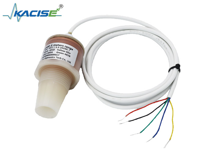 PVDF 5m compteur de niveau d'eau à ultrasons intelligent 5V RS485 sortie capteur de niveau de liquide KUS600