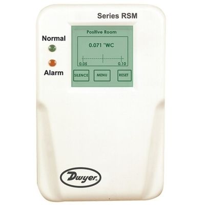 Moniteur de salle de précision AegisPress avec une précision de ±0,5% FS et un signal de sortie sélectionnable pour les salles d'isolement hospitalières
