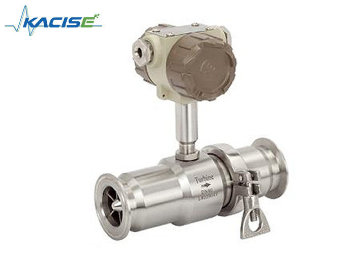 Mètre de débit de turbine à impulsion analogique de haute précision Type sanitaire pour l'huile d'olive et l'huile de palme
