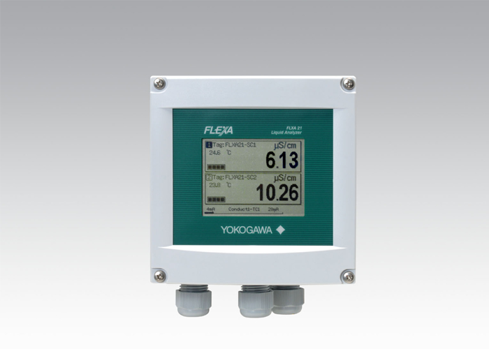 FLXA21 2 fils émetteur double canal analyseur de liquide avec 2 fils 24 VDC boucle alimentée IP66 NEMA 4A CSA 3S boîtier et 12 langues de soutien