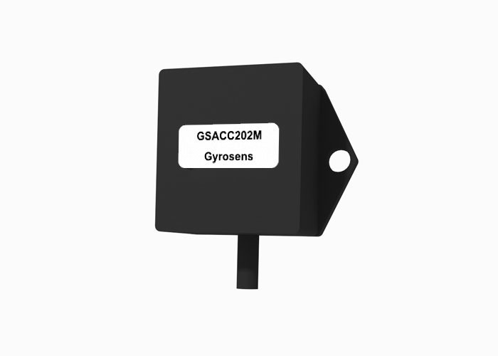 Accéléromètre MEMS GSACC202M avec portée ±2g 1000±30 mV/g Sensibilité et largeur de bande de 50 Hz pour le contrôle de la stabilité des aéronefs