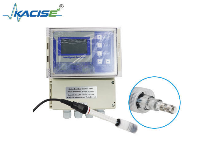 Chloromètre de chlore résiduel mural avec protection IP65 et IP68 et sortie 4-20mA pour la mesure du chlore libre