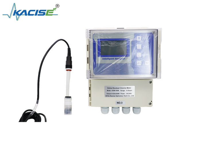 Chloromètre de chlore résiduel mural avec protection IP65 et IP68 et sortie 4-20mA pour la mesure du chlore libre