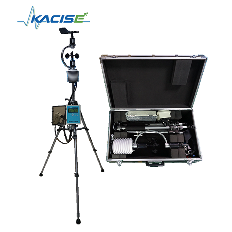 Station météorologique portable KQZ-BX avec conception entièrement imperméable à l'eau, batterie intégrée et structure pliable / télescopique
