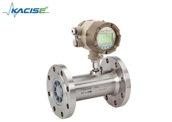 Débitmètre à turbine de haute précision en acier inoxydable pour le gaz de pétrole et la mesure numérique intelligente