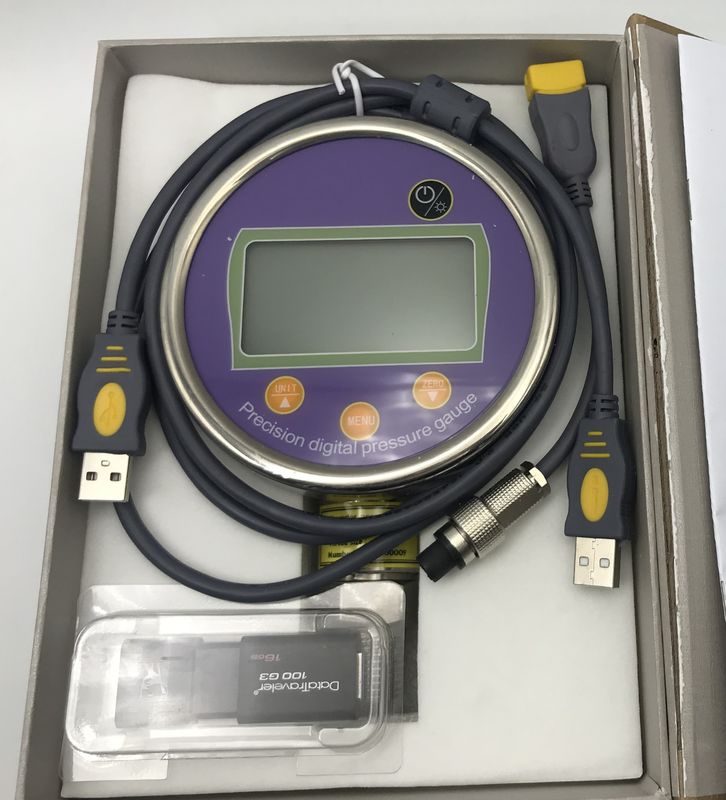 GXPS201C, jaugeur de pression numérique de haute précision en acier inoxydable avec bouton tactile et enregistreur de données