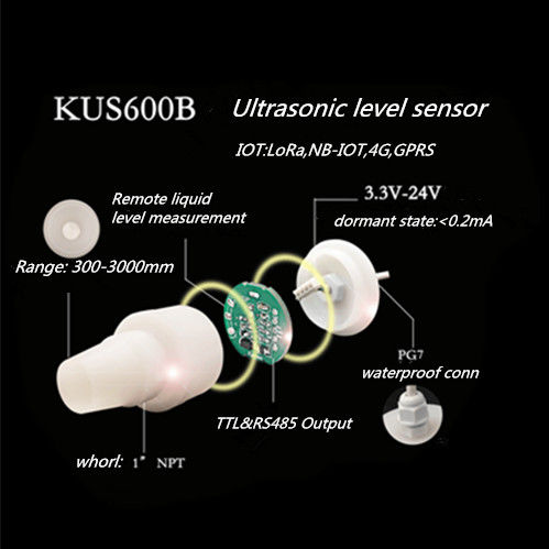 L'état de transducteur de KUS600B d'hibernation ultrasonique de capteur/soutien/PVDF s'appliquent au secteur d'IOT 	Capteur ultrasonique de transducteur