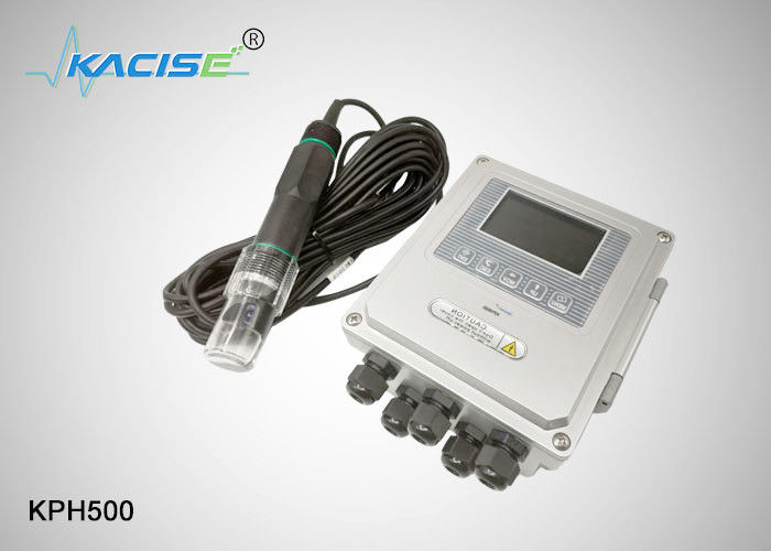 KPH500 PH ORP Meter avec une plage de mesure de 0 à 14 PH, une précision d'étalonnage de 2% et un capteur de qualité de l'eau de communication RS485.