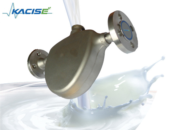 Type compteur de débit sanitaire, compteur de Microbend de débit de lait de la masse de Coriolis avec l'affichage d'affichage à cristaux liquides