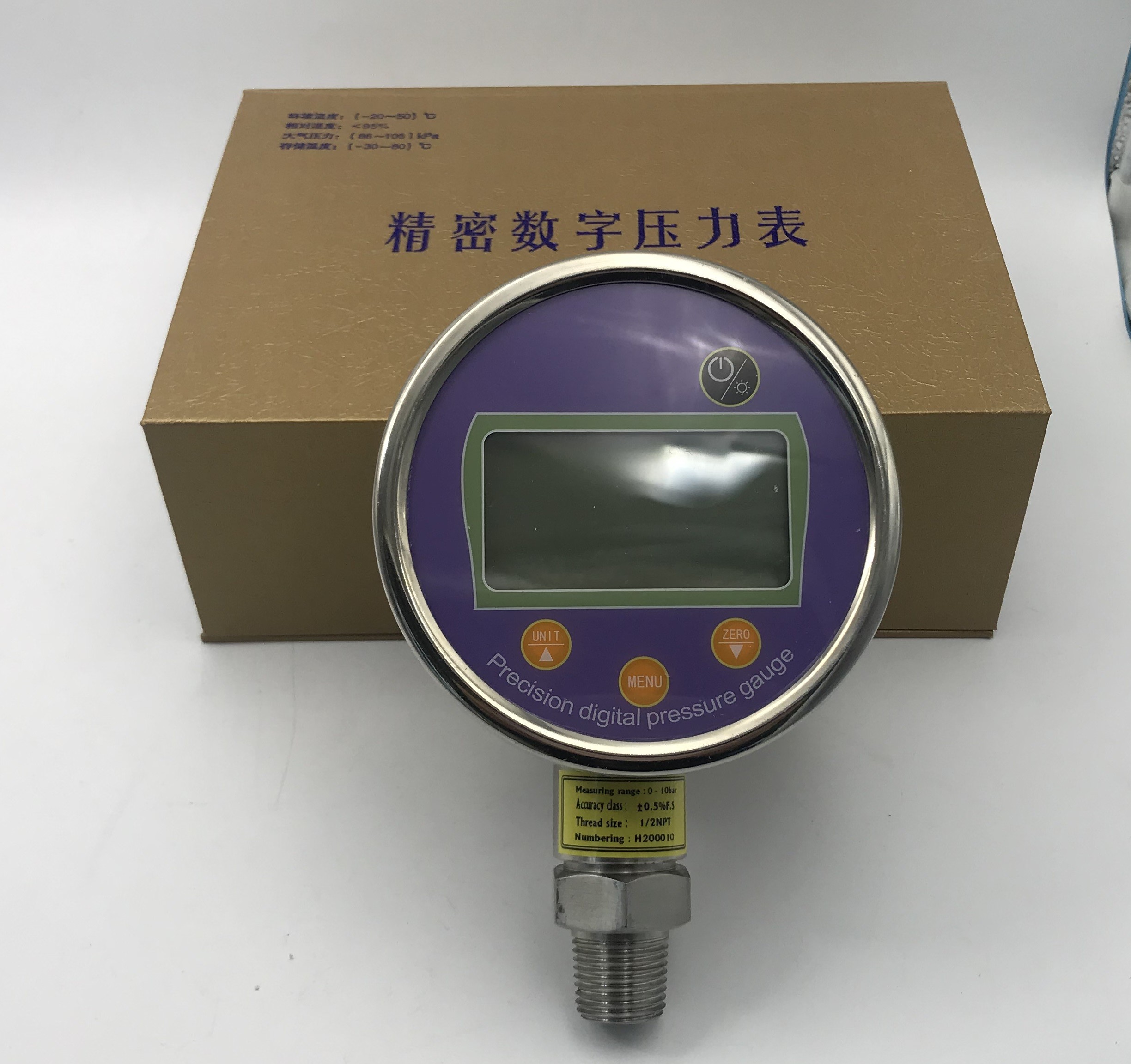 Indicateur de pression de haute précision d'acier inoxydable avec l'enregistreur de données GXPS201C