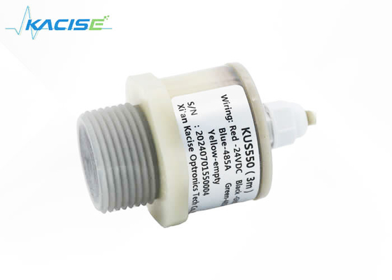 Matériau PVDF sans fil Capteur de niveau d'eau par ultrasons Sortie numérique 24VDC Voltage de fonctionnement