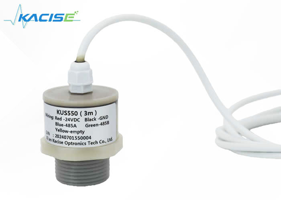 IP68 Résistance chimique Le compteur de niveau des fluides par ultrasons pour tout le corps PVDF Anti-corrosion